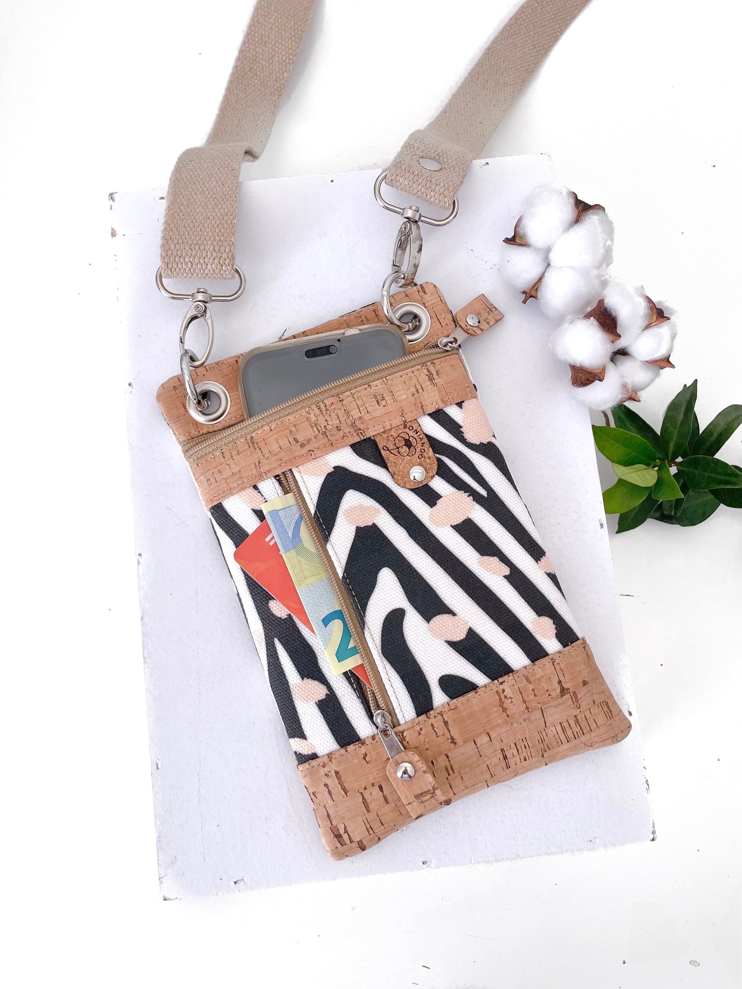 BORSA PORTA CELLULARE ZEBRA